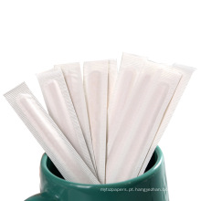 Birch Coffee Sticks com papel embrulhado